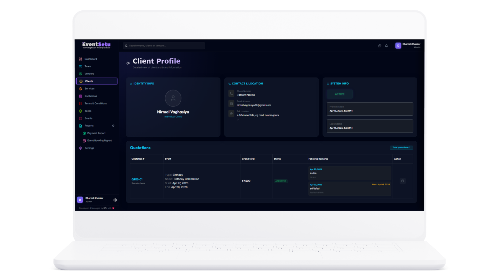 Client Management